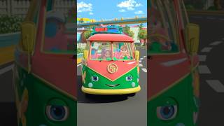 Wheels on the Bus trending viral popular cartoon bussong shorts youtubekids ytshorts [upl. by Ykceb]