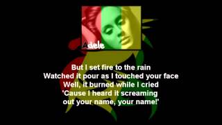 Adele I Set Fire To The Rain Reggae Version Com Letra em HD [upl. by Bohaty]