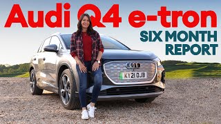 Audi Q4 etron Everything we’ve learned after SIX months behind the wheel  Electrifying [upl. by Kosey]