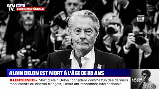 Mort dAlain Delon retour sur la carrière de lacteur français décédé à 88 ans [upl. by Eirol]