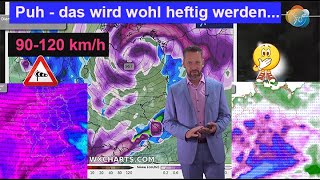 Das wird wohl heftig werden PolarluftVorstoß mit Schnee amp Sturm Wettervorhersage 1421112024 [upl. by Tung]