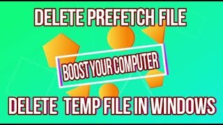 Delete Prefetch temp file in windows amp boost your computer [upl. by Dalenna]