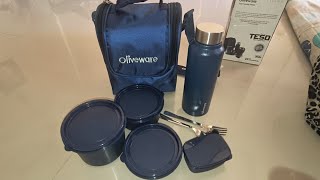 आज मी मगवलाय oliveware चा lunch box [upl. by Leahcimnoj]