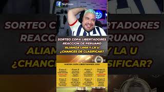 SORTEO COPA LIBERTADORES 2024 ALIANZA LIMA Y UNIVERSITARIO DE DEPORTES [upl. by Karon856]