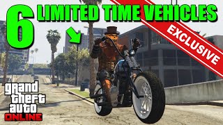 6 Limited Time Vehicles Purchasable Through September 11  GTA 5 Online [upl. by Pietrek]