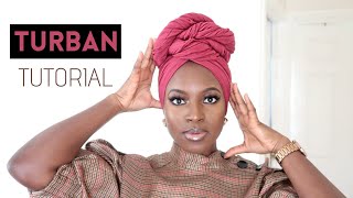 1 MINUTE EASY TURBAN TUTORIAL  NO PINS  AISHCREAM [upl. by Medlin16]