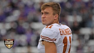 Longhorns QB Sam Ehlinger fulfills childhood dream for late father  College GameDay [upl. by Llener449]