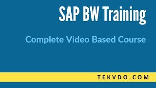 SAP BW Training  INFO PROVIDER Part 1  SAP BI Training [upl. by Cleodal]