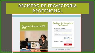 Registro de Trayectoria Profesional Docente Actualizado 01 Octubre nombramientodocente [upl. by Adiell701]