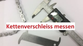 Fahrrad Kettenverschleiss prüfen  messen Shimano KMC [upl. by Sturges692]