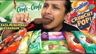 BARU aiskrim ONDEONDE dan aiskrim OVALTINE viral mukbang malaysia OVALTINE CRUNCHY POP [upl. by Nairbo27]