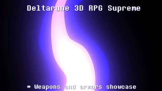 Weapons and Armors Showcase Deltarune 3D RPG Supreme Roblox [upl. by Inilam]