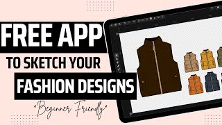 FREE App To Sketch Your Clothing Designs MOBILE FRIENDLY  Design A Clothing Line [upl. by Ladin]