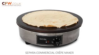 Sephra Commercial Crepe Maker [upl. by Ardnassak]