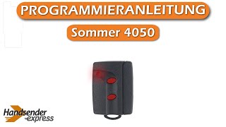 Wie programmiert man eine Fernbedienung Sommer 4050 [upl. by Ltihcox]