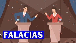 ¿Qué son las FALACIAS y cómo identificarlas Tipos de falacias y ejemplos [upl. by Acirderf]