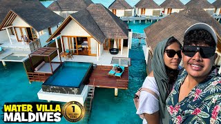 ₹80000 Water Villa ❤️ Room Tour Maldives  Irfans View [upl. by Irat793]