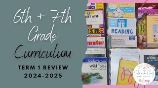 6TH AND 7TH GRADE HOMESCHOOL CURRICULUM UPDATE  Term 1 Review  Independent Work History Science [upl. by Elwin216]