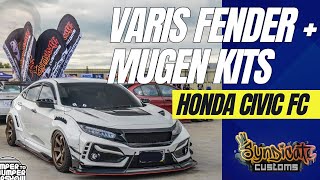 HONDA CIVIC FC1 VARIS WIDE FENDER amp MUGEN REAR CUSTOM BODYKITS [upl. by Ilyak]