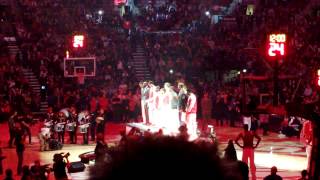 Toronto Raptors 20132014 Season Opener  Player Introductions [upl. by Eisseb907]