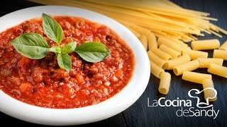 Salsa Boloñesa y secretos de las salsas de tomate casera para pastas [upl. by Duer]