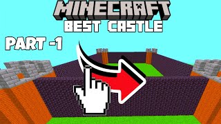 How To Build A MINECRAFT CASTLE 🏰 IN MINECRAFT POCKET EDITION [upl. by Maribeth]