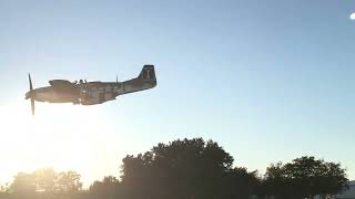 P51 Mustang flyby [upl. by Yahsram]