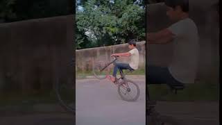 Wheelie game wheeliebike cycleshorts stunt whelie shorts viral youtubeshorts trending [upl. by Itch390]