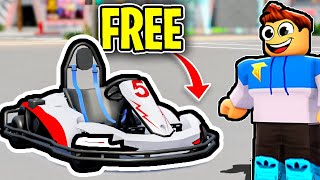 How To Get FREE GO KART In Roblox Driving Empire Birthday UPDATE [upl. by Ahsiekel]