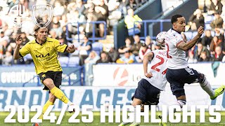 202425 HIGHLIGHTS Bolton Wanderers v Burton Albion [upl. by Wellesley13]