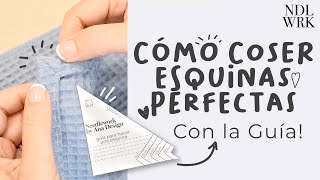 Cómo Coser Esquinas Perfectas Profesionalmente  Fácil con la Guía  Regla para descargar Gratis [upl. by Brodench]