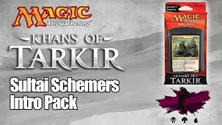 MTG  Khans of Tarkir Intro Pack Sultai Schemers Unboxing [upl. by Oninrutas]