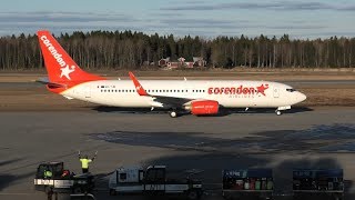 Corendon Airlines Europe Boeing 737800 9HTJB at Vaasa Airport [upl. by Ava101]