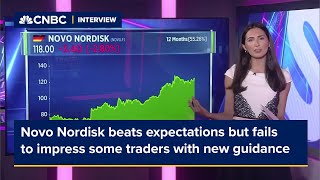 Novo Nordisk beats expectations but fails to impress some traders with new guidance [upl. by Acyssej622]