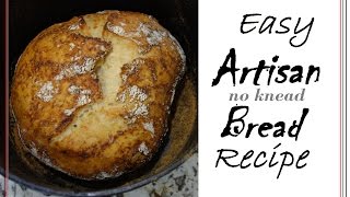 No Knead Artisan Bread  Easy How To Recipe amp Gift Idea [upl. by Rind]