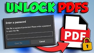 How To Remove Password From PDF File FAST  How To Unlock PDF File Without Password [upl. by Saidel27]