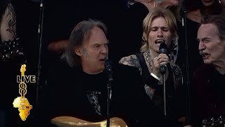 Neil Young  Rockin In The Free World Live 8 2005 [upl. by Ahtelra]