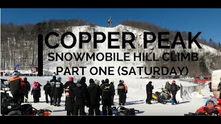 First Snowmobiles Going Up The Copper Peak Ski Flying Hill In Over 10 Years Pt 1  Jason Asselin [upl. by Mapel]