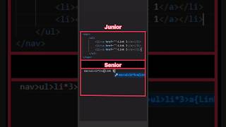 Junior Vs Senior Fronted developer 😂💻 webdevelopment programming html html5 javascript coding [upl. by Byrn]