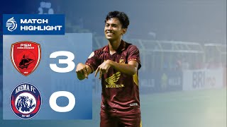 Highlight  PSM Makassar VS Arema FC  Pekan 16 [upl. by Egon]