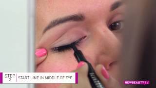 How to Apply Liquid Eyeliner in Seconds  NewBeauty Tips amp Tutorials [upl. by Philips]