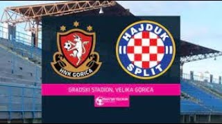 HNK GORICA VS HAJDUK SPLIT STREAM LIVE SCORE CROATIAN FIRST FOOTBALL LEAGUE [upl. by Berke]