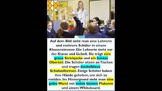 GAST  DTZ  B1  Bildbeschreibung b1 deutsch lernen dtz german liebe dtb grammatik [upl. by Lanctot]