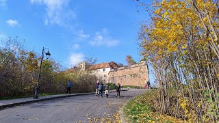 Climb to Straja Fortress in Autumn in Brasov Romania [upl. by Eedoj]