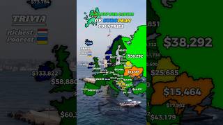 GDP PPP Per Capita of European countries europe mapper gdp 29octoberrepublicdayofturkey [upl. by Fidelio]