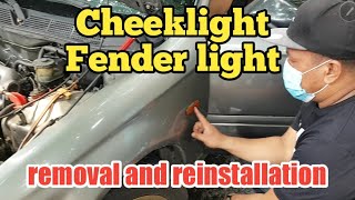 Honda Civic How to remove and re install Cheeklight or Fender light [upl. by Rapp]