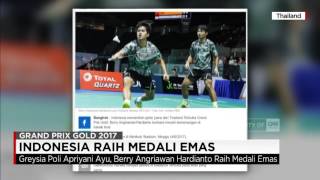 Indonesia Raih Medali Emas di Thailand Open 2017 [upl. by Ellehcram]