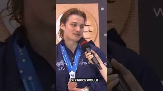 Cassiel Rousseau Discusses Bronze Win at Diving World Cup CassielRousseau diving diver [upl. by Mintz]