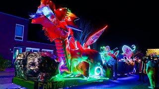 Carnaval verlichte optocht EmmerCompascuum 2023 Drenthe [upl. by Harve]