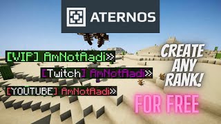 How To Add Ranks To Your AternosMinecraft Server  18  118  PowerRanks Tutorial [upl. by Giguere]